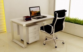 Single streight desk