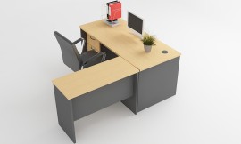 L shape executive desk
